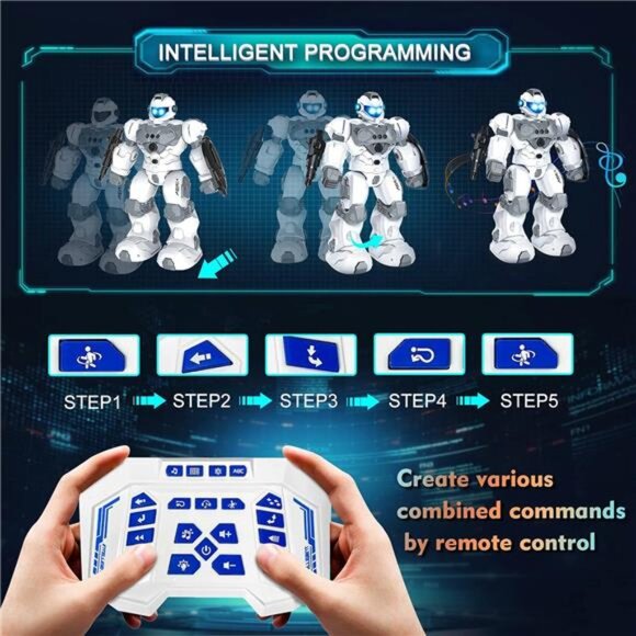 Toys for 6-10 Year Old Boys Girls, Rechargeable Remote Control Robot Toy - Picture 3 of 7